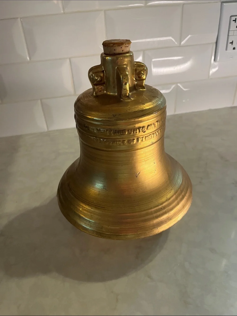 Vintage 1976 Philadelphia  Blended whiskey Liberty bell decanter.  ? Jim Beam